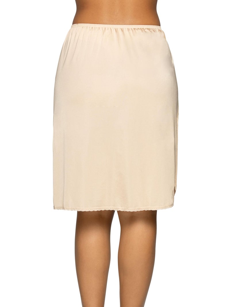 Vanity Fair womens Everyday Layers Single Slit Half Slip, Damask Neutral, 2X-Large (24" Length) - Image 3